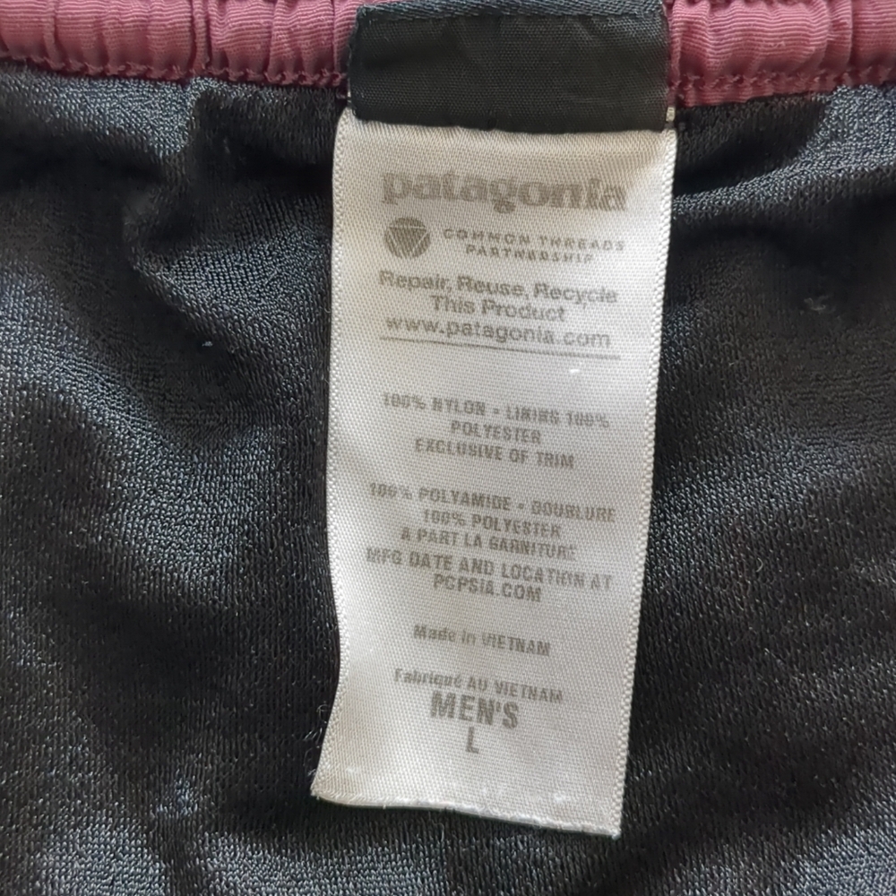 Patagonia Baggies Shorts Men's XL 6" Inseam 32" Waist Lined Maroon - Picture 8 of 8